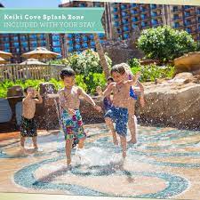 Little Ones Love Keiki Cove An Interactive Splash Zone That S Inspired By The Tidal Pools Surrounding Aulani Aulani Disney Resort Aulani Resort Hawaii Resorts