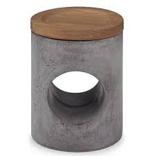 Mr Brown Constantin Outdoor Stool Outdoor Stools Concrete Stool Concrete Wood