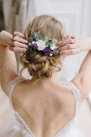 The flower measures about 5 inches across. Flower Hair Comb Plum Flower Hair Comb Wedding Flower Hair Clip Purple Flower Hair Clip Flower Hair Clips Wedding Wedding Hair Flowers Wedding Hair Pieces