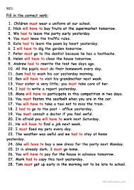Must Had To Will Have To Worksheet Free Esl Printable Worksheets Made By Teachers Essay Writing Skills Learn English Words English Grammar