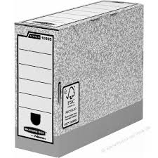 Stack on record storage racks for neat, tidy storage. Fellowes Archivbox Bankers Box System 1080501 Karton 100mm Grau Weiss