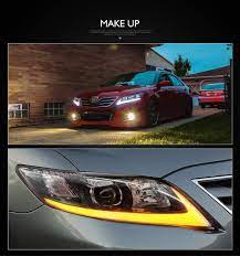 useka トヨタ カムリ av40 後期型 用 ヘッドライト ヘッドランプ 左右セット新品 09 11 led for toyota camry 09 11 led head lights lamps vland carlamp headlight camry camry 2009 toyota camry