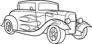 Classic Car Coloring Pages The Old And Muscle Car Cartoon Coloring Pages Cars Coloring Pages Truck Coloring Pages