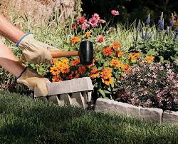 Paving stones are a classic lawn edging solution. Amazon Com Suncast Bse10tg Edging Borderstone 10 Pack Garden Border Edging Garden Outdoor