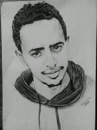 Pencil drawings of Amanuel Abebe