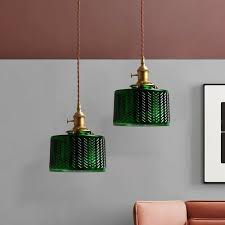 4,187 green ceiling light products are offered for sale by suppliers on alibaba.com, of which led ceiling lights accounts for 12%, chandeliers & pendant lights accounts for 10. Green Adjustable Glass Pendant Lights Vintage Metal Kitchen Hanging Ceiling Lamp Ebay