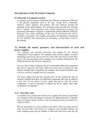 Basic parts of a computer Introduction To The Personal Computer 2 1 Describe A Computer System