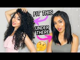 It all takes some getting used to and we are up for a smooth ride. How I Fit All My Long Curly Hair Under A Wig Without Bumps Lana Summer Youtube