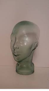 Glass Head Mannequin Glass Head Display Hat Display Jar Etsy Vintage Hat Display Hat Display Head Display