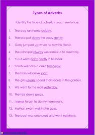 Types Of Adverbs Interactive Worksheet In 2020 Adverbs Worksheet Adverbs Worksheets