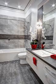 White kitchen cabinets and granite countertops. Bathroom Showroom 2015 Contemporary Bathroom Ottawa By Distinctive Bathrooms And Kitchens Houzz