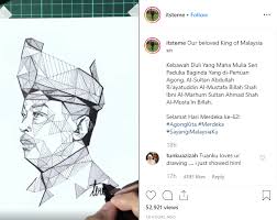 Yuk cari tahu jawabannya dalam artikel finansialku berikut ini. Video Tuanku Dan Saya Cukup Suka Lukisan Ni Kreatif Hasil Potret Geometri Agong Dan Permaisuri Bakat Pemuda Ini Viral Di Media Sosial