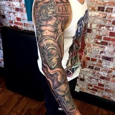 This tattoo represents a superstition from the culture of ancient greek. 40 Valiant Gladiator Tattoo Designs