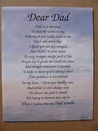 If you want a fitting funeral poem for your dad, one of the following may suit perfectly. Dad Funeral Poems