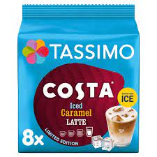 » view 148 coupons for tassimo «. Tassimo Costa Iced Caramel Latte 8 Coffee Pods Morrisons