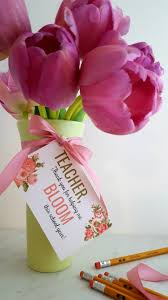 Bringing flowers to teacher on opening day is a deeply rooted custom. Teacher Appreciation Flowers Easy Teacher Gift Idea