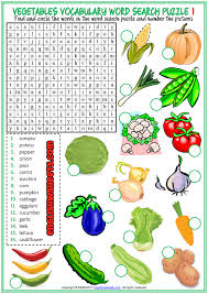 Vegetables Word Search Puzzle Esl Printable Worksheets Vocabulary Worksheets Esl Vocabulary Vocabulary
