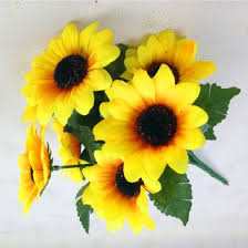 Order silk wedding flowers online. Shop Beauty Fake Sunflower Artificial Silk Flower Bouquet Home Floral Decor Decorative 7 Heads Flowers Online From Best Artificial Plants On Jd Com Global Site Joybuy Com