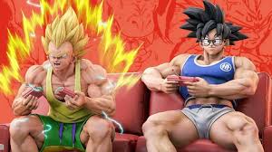 Kotaku on X: Dragon Ball Z statue turns Goku and Vegeta into hot gamers:  t.coowsgLw654d t.coqxmrAYnL0y  X