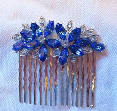 See more ideas about hair comb clips, hair beads, hair accessories. Bridal Hair Comb Sapphire Blue Wedding Hair Accessories Etsy