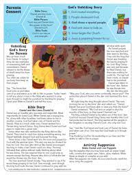 How to print the bible study lessons: Free Printable Daniel Bible Activities On Sunday School Zone