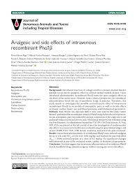 Side effect worry grows for astrazeneca vaccine. Pdf Analgesic And Side Effects Of Intravenous Recombinant Pha1b