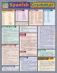 spanish grammar laminate reference chart rich marino