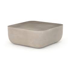 Ivan Square Coffee Table In 2020 Coffee Table Square Concrete Coffee Table Outdoor Coffee Tables