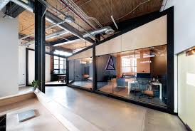 Angular Black Frames Form Studios In Toronto Visual Effects Office Creative Office Design Office Design Industrial Office Design