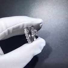 1 7 Ctw Bridal Sets Wedding Ring Set 1 Carat Round 6 Prong Solitaire Engagement Ring 7 Stone 0 1 Ct Each Total 0 7 Ct Wedding Band Diamond Bridal Ring Sets Wedding Ring Sets Round Solitaire Engagement Ring