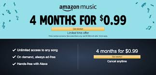 Amazon Music Unlimited Prime Day Deal 4 Months For 99 Hello Subscription Prime Day Deals Amazon Prime Day Prime Day