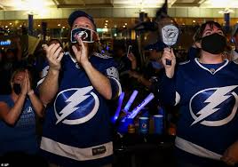Lightning fans bond during game 6 watch party at. Lightning Strikes Tampa Bay Wins Its Second Stanley Cup With A 2 0 Game 6 Win Over The Dallas Stars Daily Mail Online