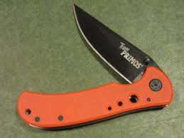 Schrade Walden Team Primos Orange Liner Lock Back Blade Hunter Vtg Pocket Knife Blade Hunter Pocket Knife Knife