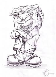 Gangster Spongebob Drawings Bing Images Spongebob Drawings Gangster Drawings Cartoon Art
