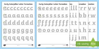 Letter Formation Template Pack Handwriting Teacher Made Learn to write with sequenced numbered arrows and dotted guidelines for standard block or d'nealian modern manuscript format. letter formation template pack