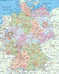 Einige davon sind berlin, frankfurt, hamburg, münchen etc. Karte Von Deutschland Ubersichtskarte Regionen Der Welt Welt Atlas De