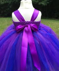 Purple Blue Blue Purple Wedding Flower Girl Dresses Girls Tulle Dress