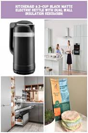 Online shopping for kitchen small appliances from a great selection of coffee machines, blenders, juicers, ovens, specialty appliances, & more at everyday low prices. Electric Kettles 1 5 Liter Black Matte Kitchenaid Kek1565bm Electric Kettle Home Kitchen