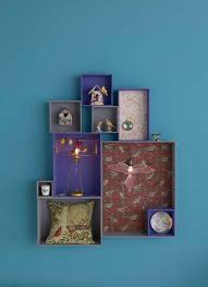 Decorative Box With Wallpaper In The Back Boites Decoratives Avec Papier Peint Derriere Diy Home Decor Diy Decor Room Diy