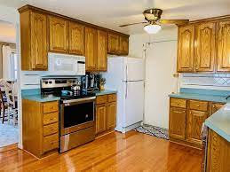 It was time to give her home a fresh new look and she needed advice on what colours to paint her oak kitchen cabinets. Updating Wood Kitchen Cabinets Love Remodeled