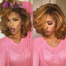 Black And Honey Blonde Ombre Wig Virgin Mongolian Ombre Lace Front Bob Wigs 1b 27 Honey Blonde Two Tone Colored Short Bob Glueless F Blonde Hair Black Girls Honey Brown Hair Honey Blonde Hair