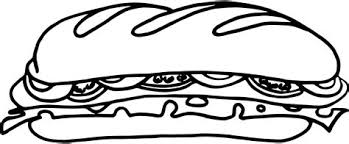 Free coloring sheets to print and download. Sandwich Coloring Pages Learny Kids
