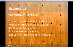 Examples Of Limerick Poems Youtube