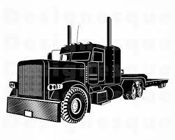 Semi Trailer Truck Svg Truck Svg Truck Clipart Truck Files Etsy Semi Trailer Truck Semi Trailer Trucks