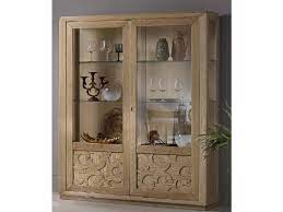 Scaffale modulare con vetrina per salotti moderni idfdesign. Vetrinetta In Stile Moderno Artigianale In Legno Offerta Outlet