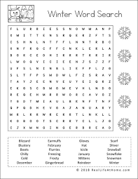 Get your child ready for reading and writing with a fun word search. Free Winter Word Search Printable For Kids With Three Levels Of Difficulty