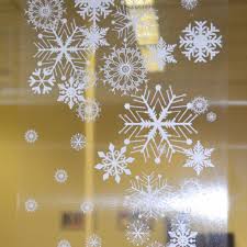 39 Snowflake Border Cling Decal Holiday Window Display Christmas Window Display Christmas Window Painting