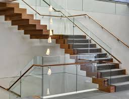 Staircase railing and guard construction, for both new homes and remodeled homes, may also trigger permit requirements. Floating Spiral Staircase With Glass Railing Increases Natural Light Sc Railing Company Glassonweb Com