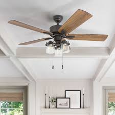 With a wide range of styles and options, this collection of fans helps every space feel comfortable all year round. The Gray Barn Wildroot Farmhouse 52 Inch Aged Bronze Led Ceiling Fan On Sale Overstock 22344430