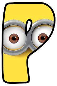 Buchstabe Letter P Minions Mario Characters Abc